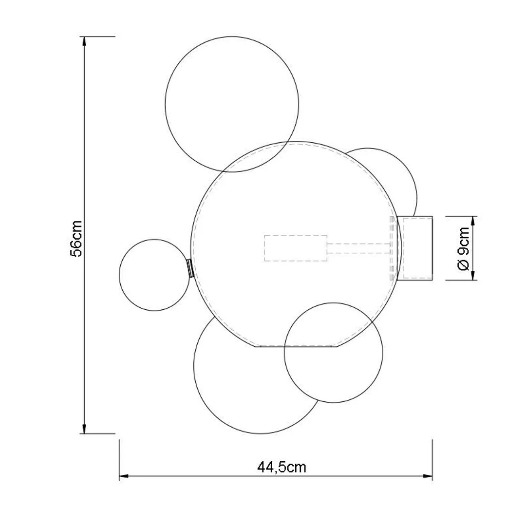 MOOSEE lampa ścienna CAPRI WALL 6 złota — zdjęcie 6