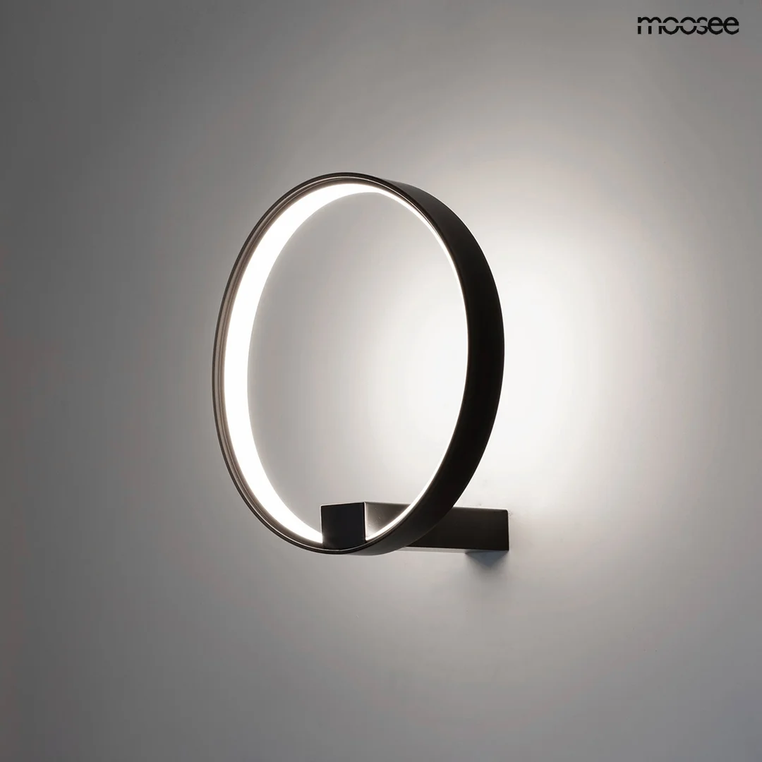 MOOSEE lampa ścienna CIRCLE WALL czarna — zdjęcie 2
