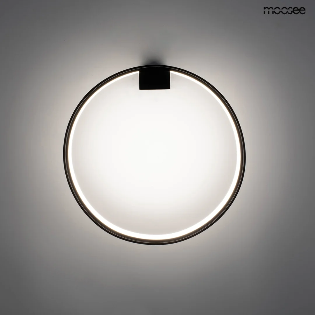 MOOSEE lampa ścienna CIRCLE WALL czarna — zdjęcie 3