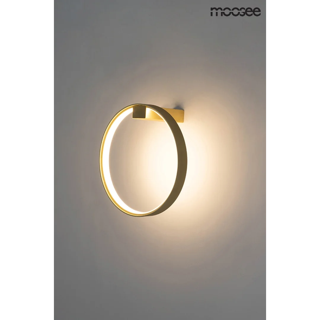 MOOSEE lampa ścienna CIRCLE WALL złota — zdjęcie 5