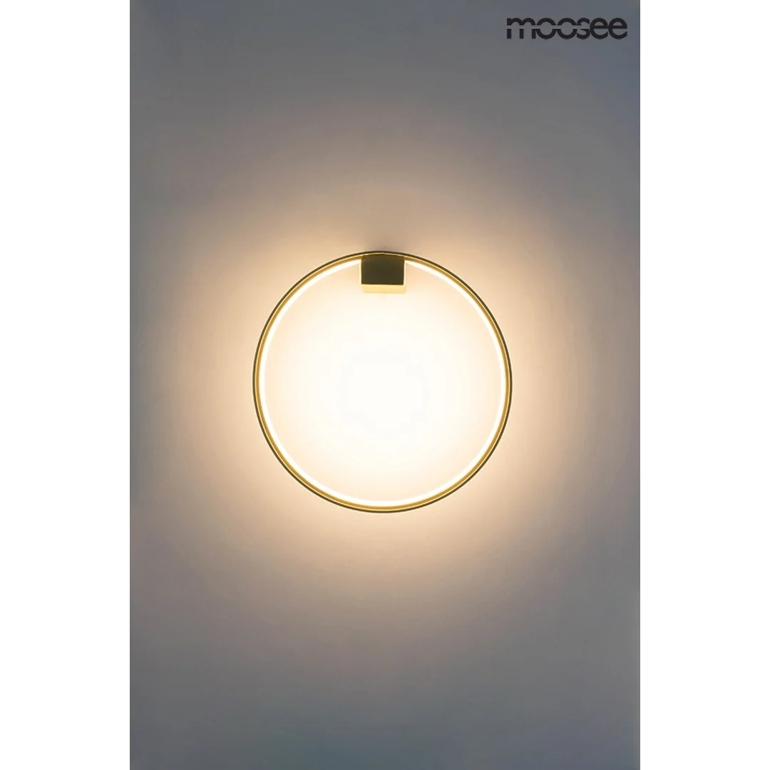MOOSEE lampa ścienna CIRCLE WALL złota — zdjęcie 6
