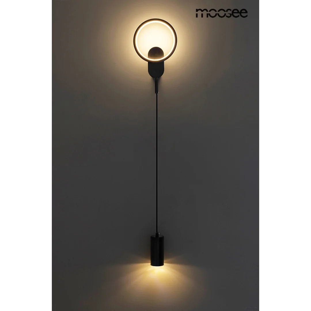 MOOSEE lampa ścienna COMO czarna — zdjęcie 3