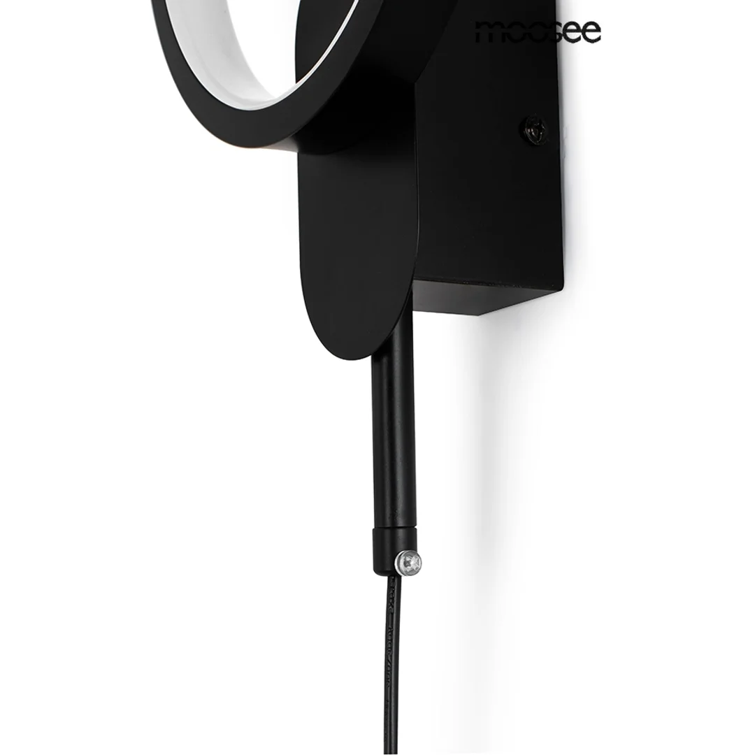 MOOSEE lampa ścienna COMO czarna — zdjęcie 5