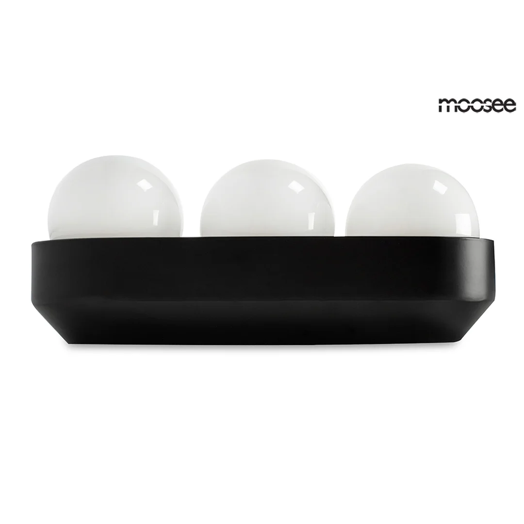 MOOSEE lampa ścienna DROPS 3 czarna — zdjęcie 4