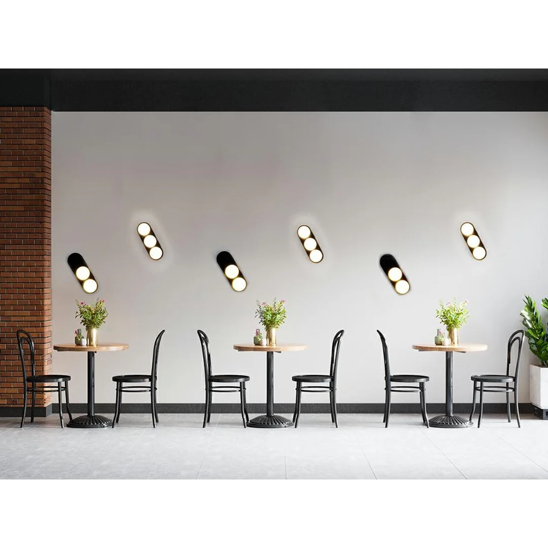 MOOSEE lampa ścienna DROPS 3 czarna — zdjęcie 10