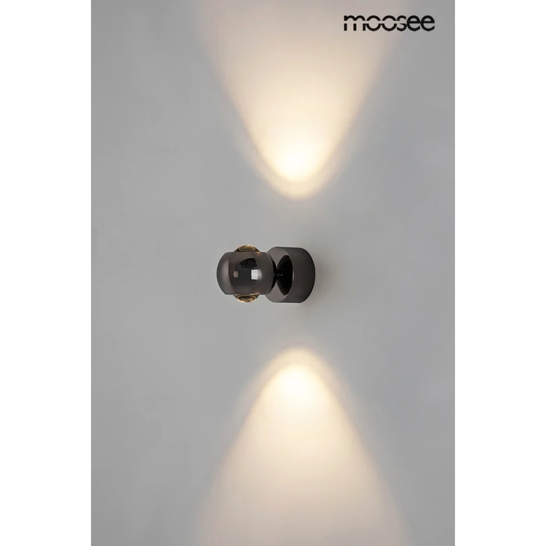 MOOSEE lampa ścienna EOS czarny chrom — zdjęcie 2