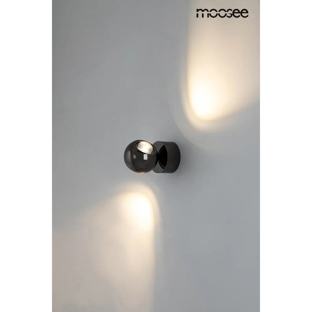 MOOSEE lampa ścienna EOS czarny chrom — zdjęcie 3
