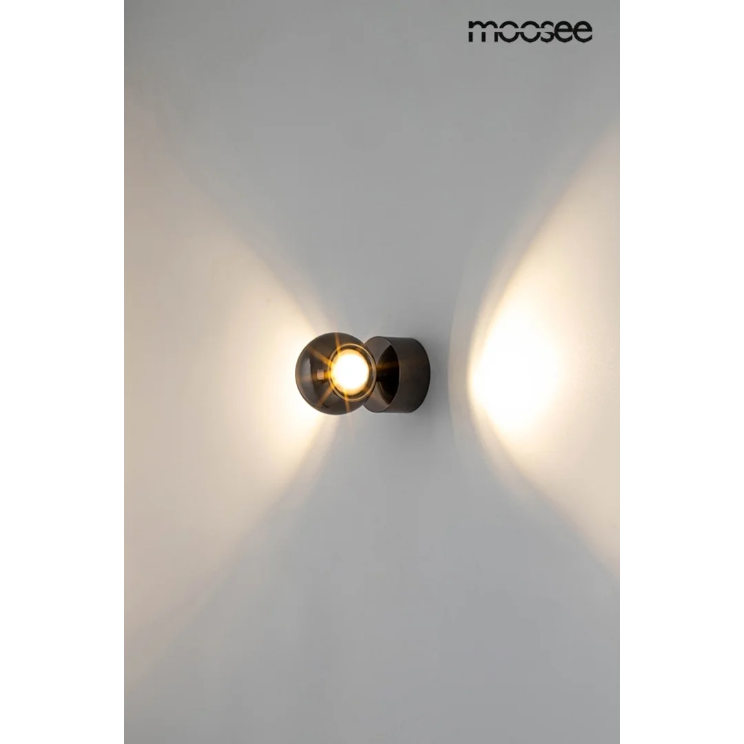 MOOSEE lampa ścienna EOS czarny chrom — zdjęcie 4