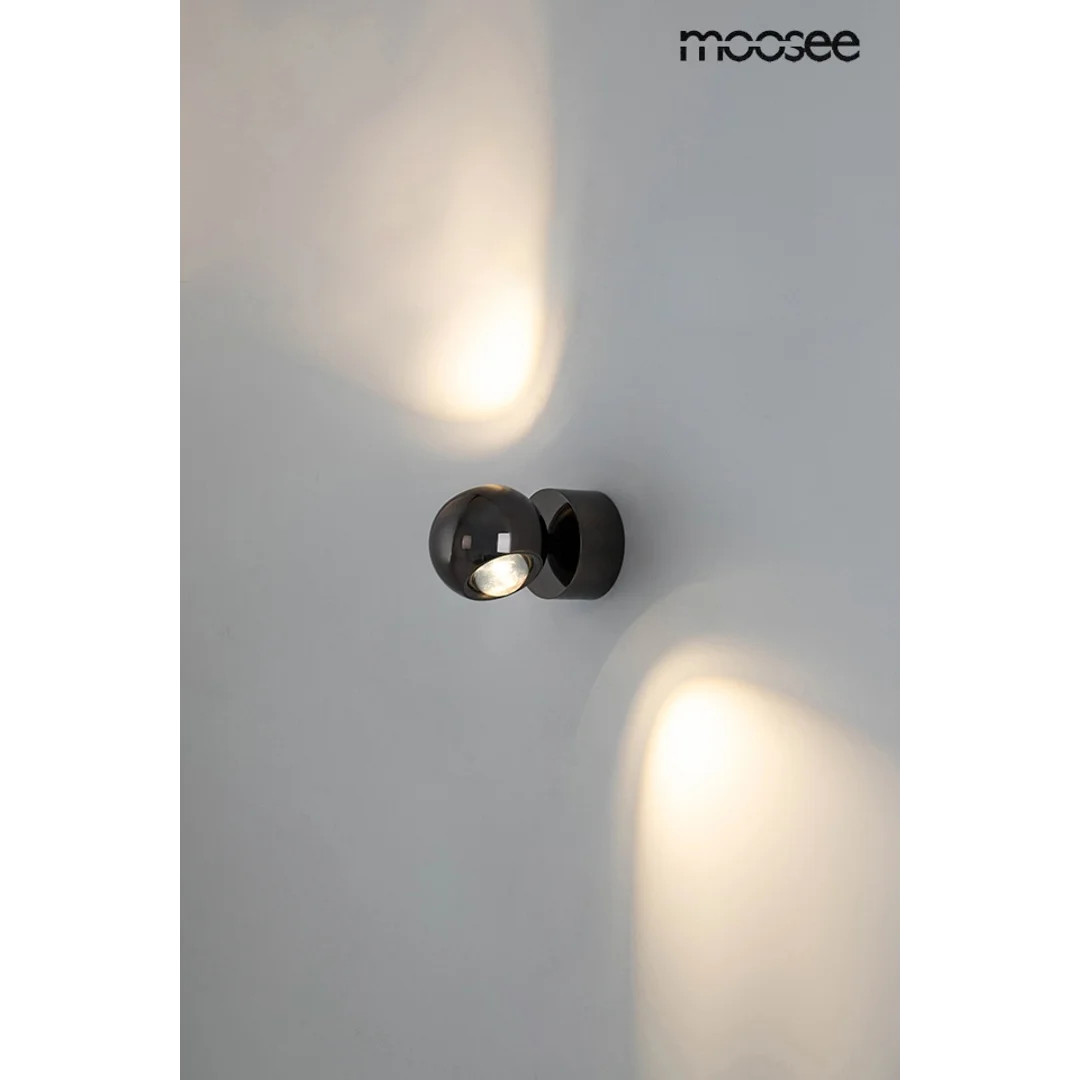 MOOSEE lampa ścienna EOS czarny chrom — zdjęcie 5