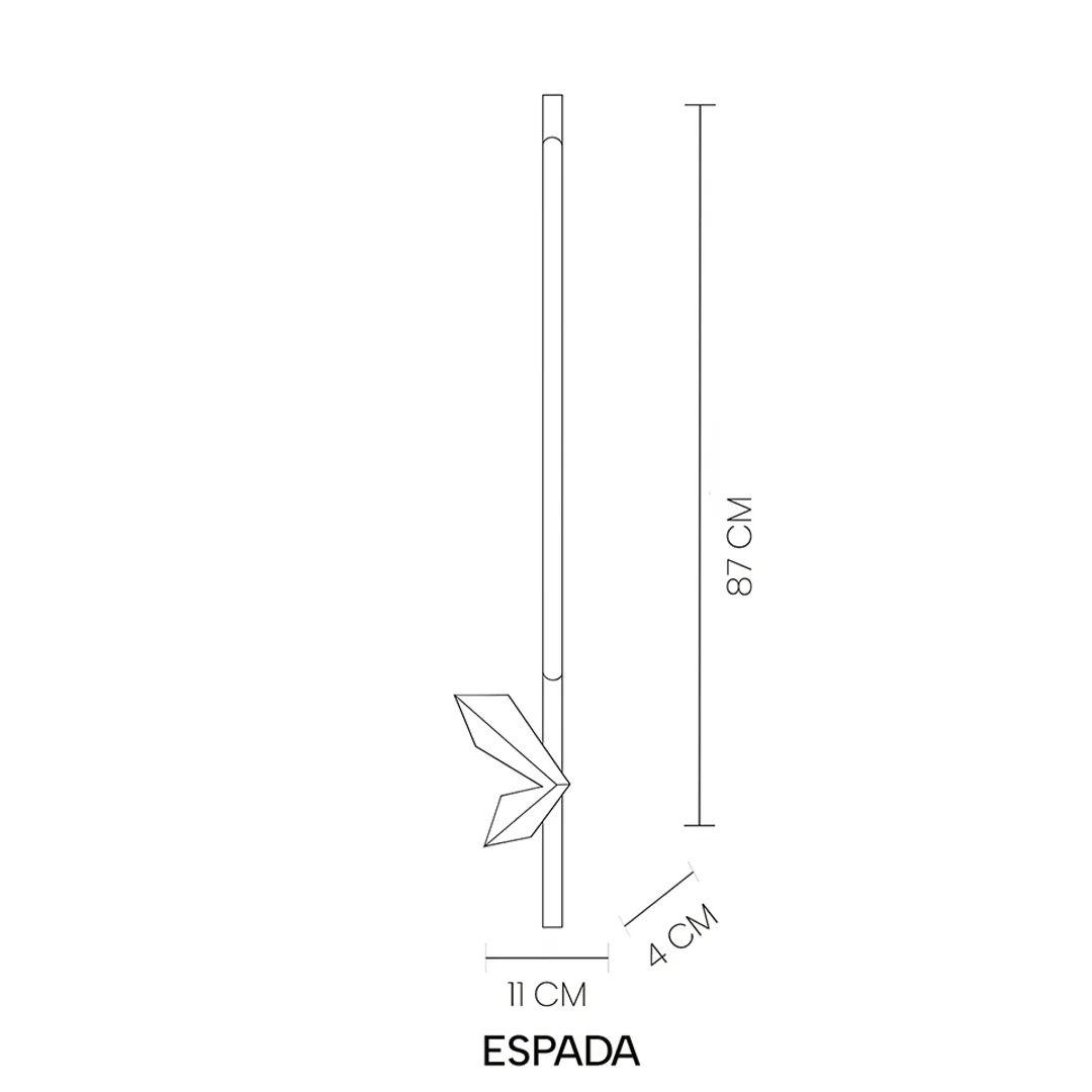 MOOSEE lampa ścienna ESPADA złota — zdjęcie 5