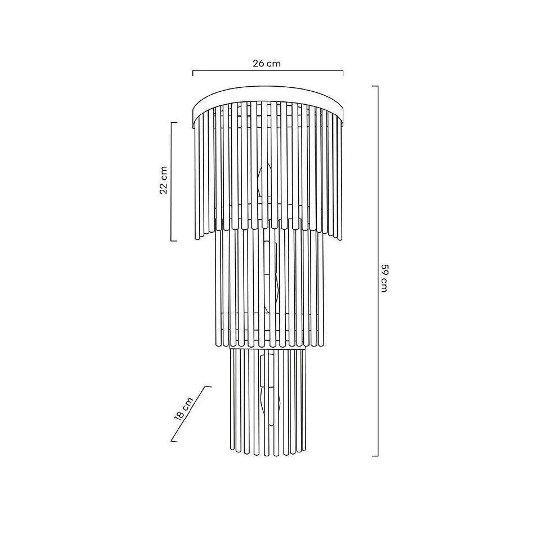 MOOSEE lampa ścienna ESTRO złota — zdjęcie 10