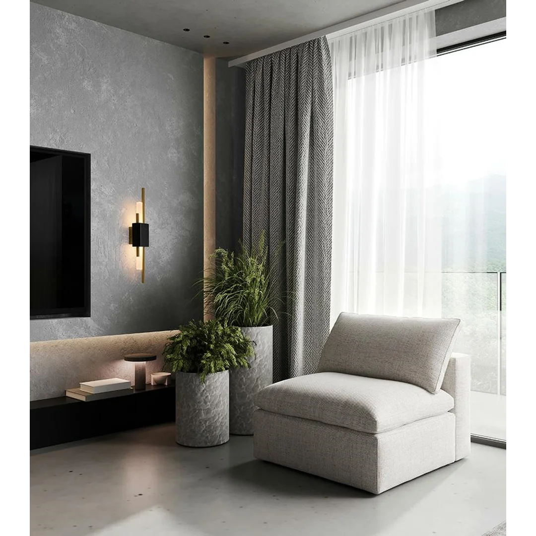 MOOSEE lampa ścienna EVANS czarna / złota — zdjęcie 6