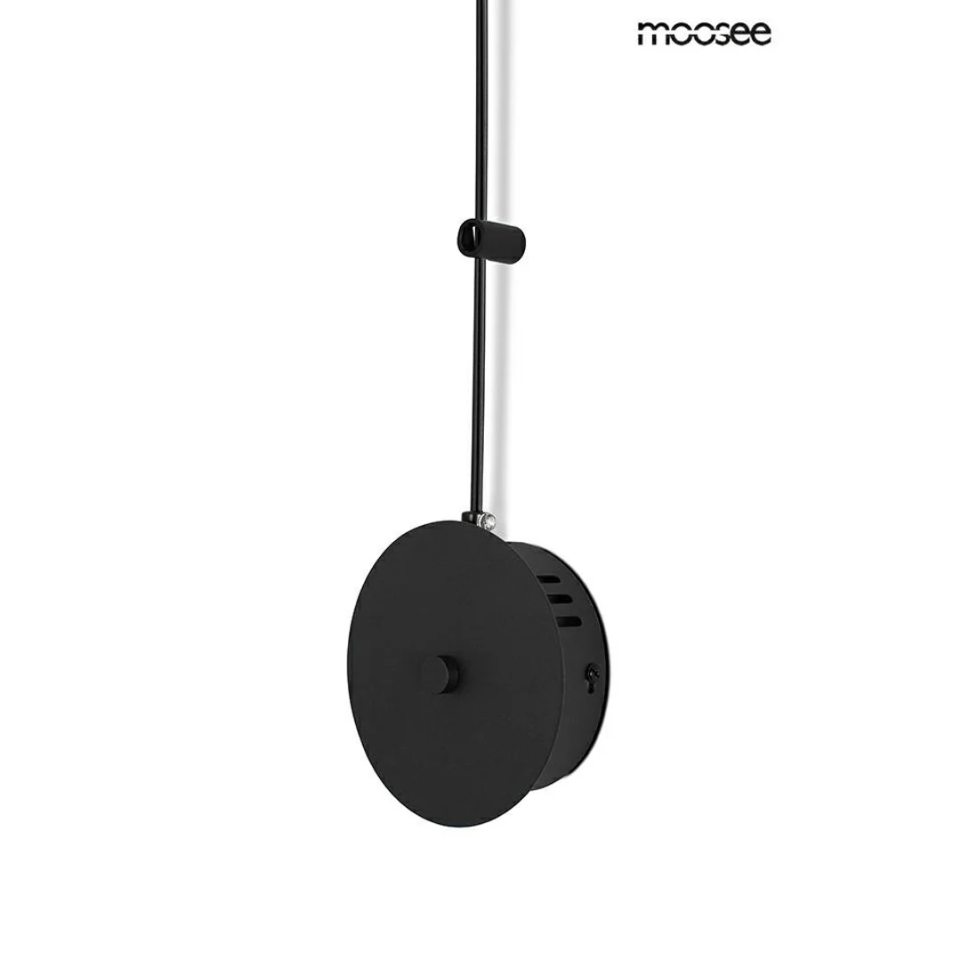 MOOSEE lampa ścienna FLAT 3 czarna — zdjęcie 12