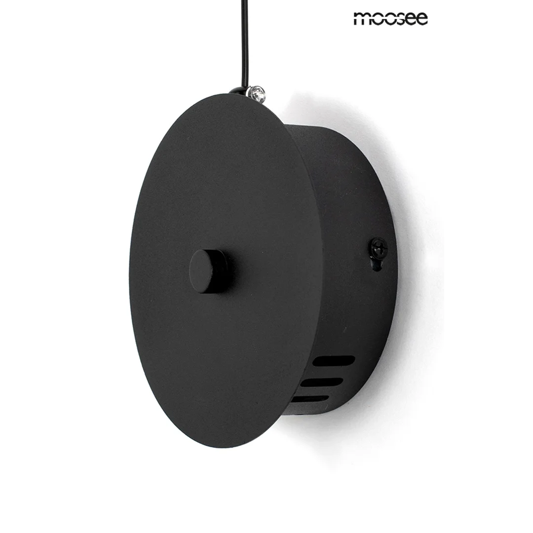 MOOSEE lampa ścienna FLAT czarna — zdjęcie 4