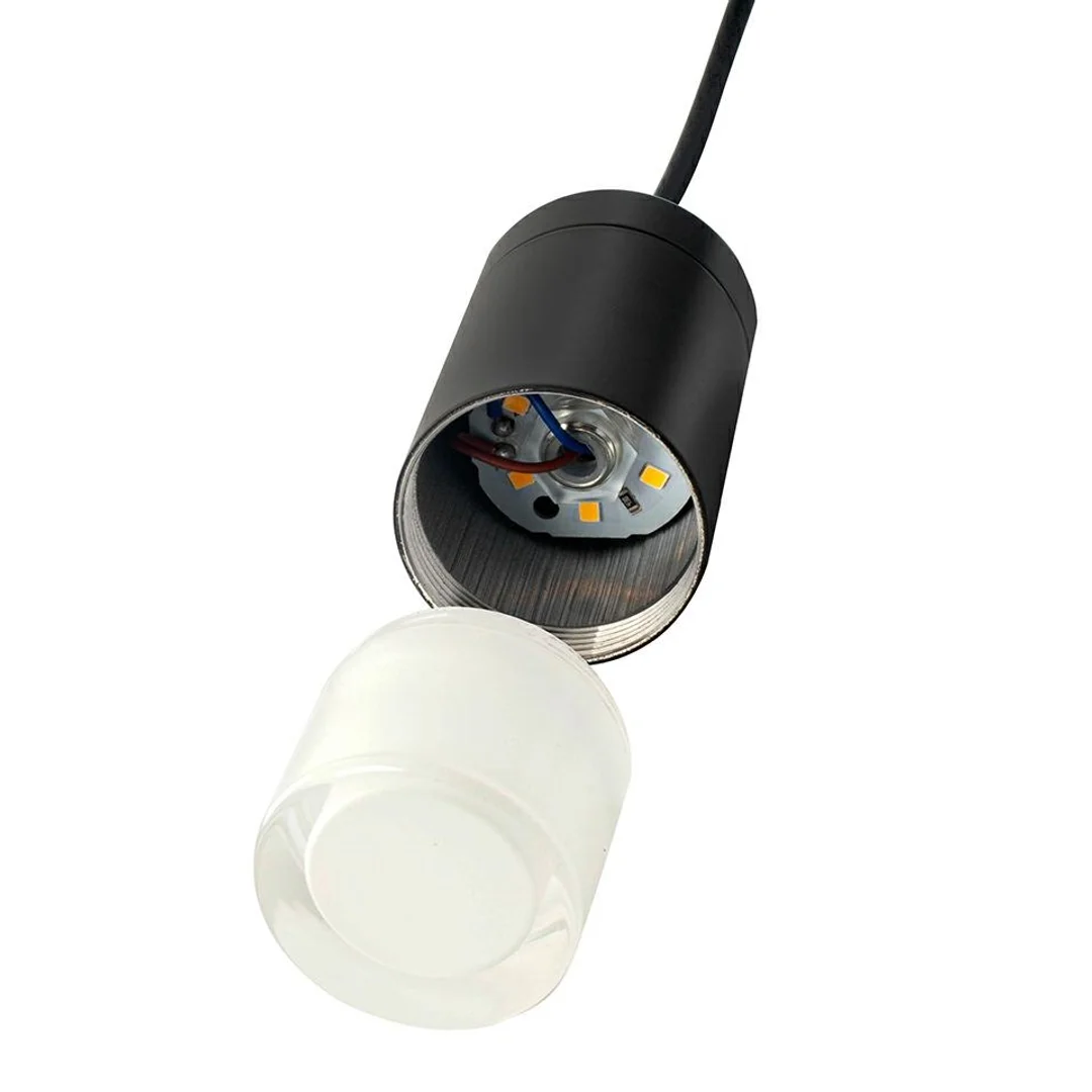MOOSEE lampa ścienna FLUSSO WALL czarna — zdjęcie 8