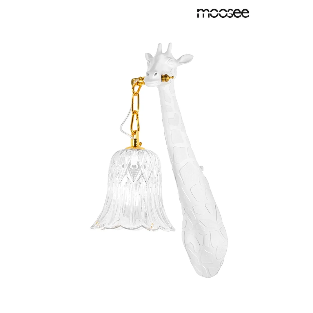MOOSEE lampa ścienna GIRAFFE biała — zdjęcie 3