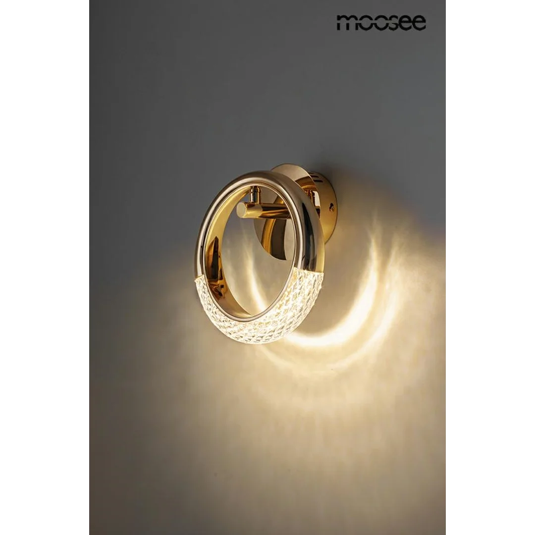 MOOSEE lampa ścienna HELIOS złota — zdjęcie 3