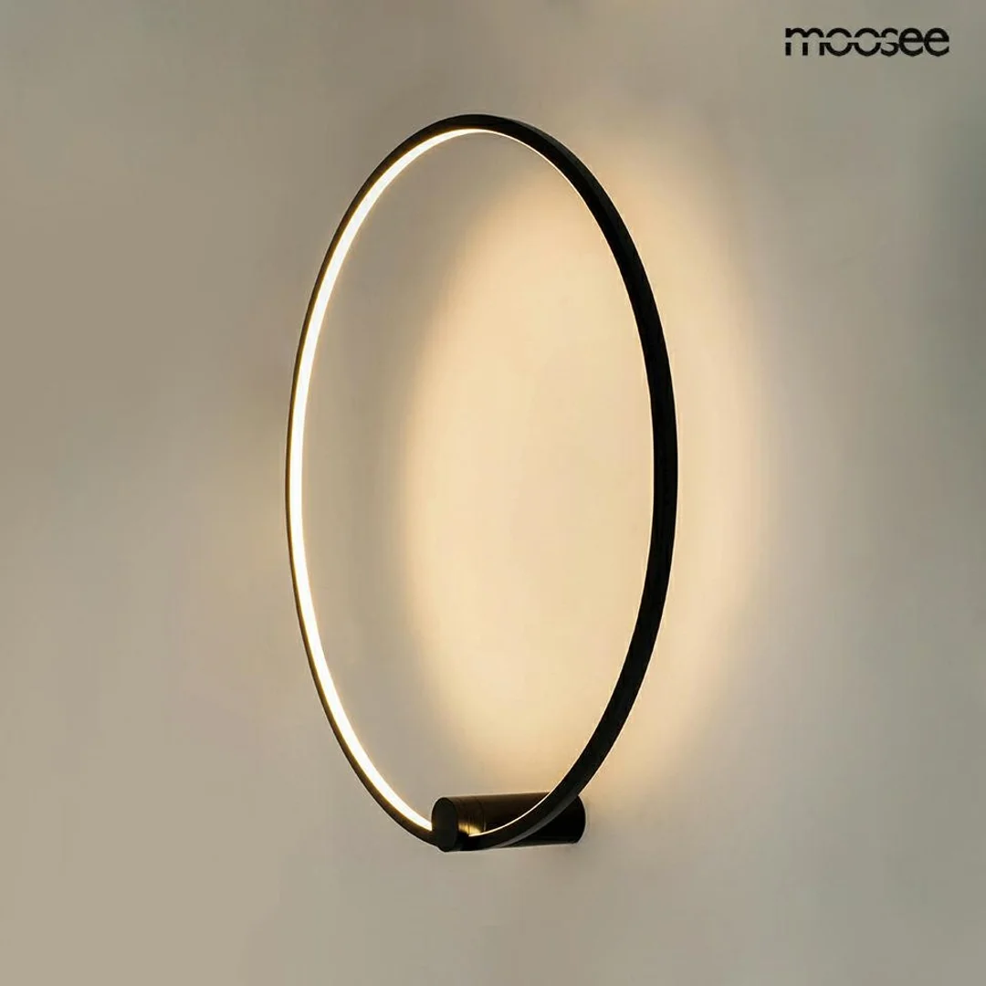 MOOSEE lampa ścienna HOOP 60 czarna — zdjęcie 2