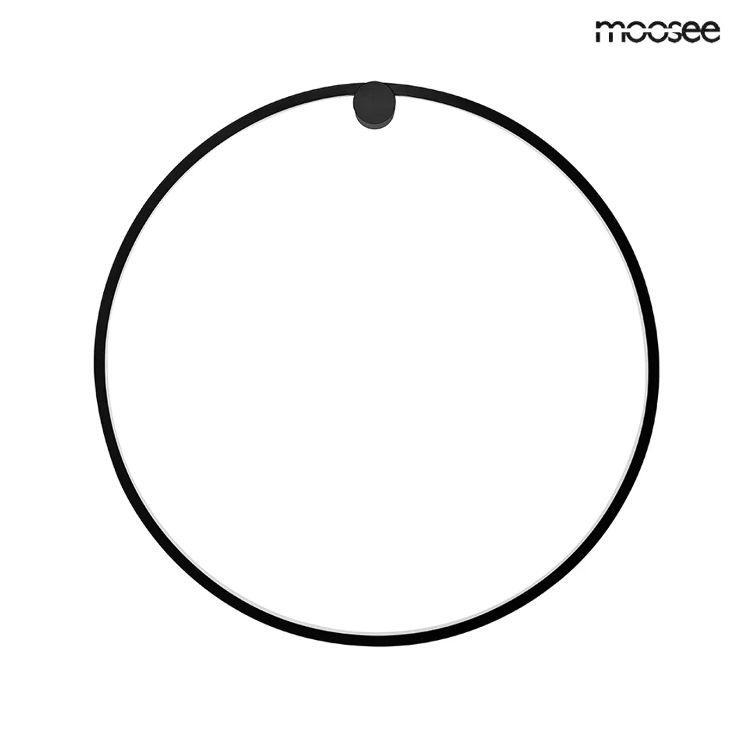 MOOSEE lampa ścienna HOOP 60 czarna — zdjęcie 3