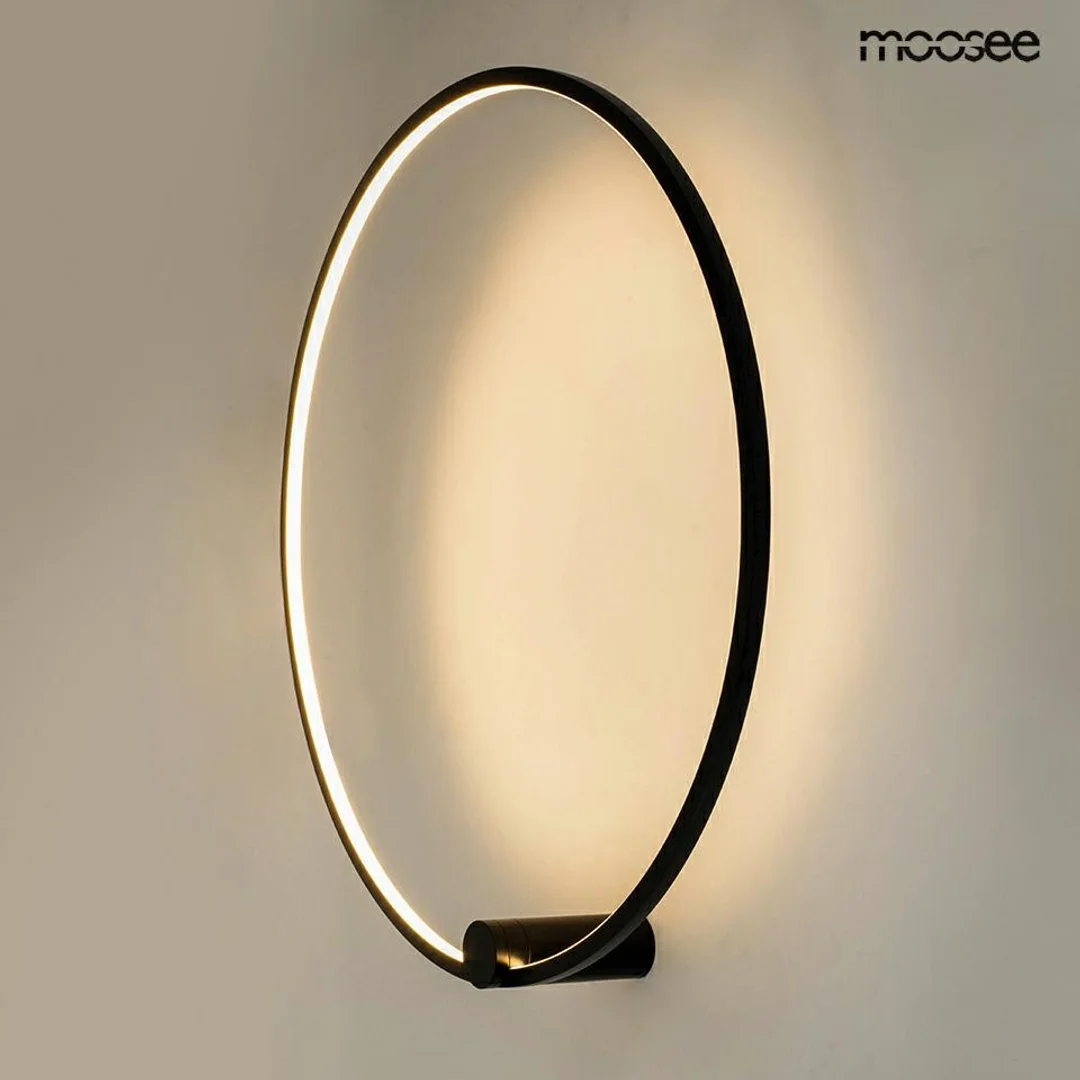 MOOSEE lampa ścienna HOOP 80 czarna — zdjęcie 2