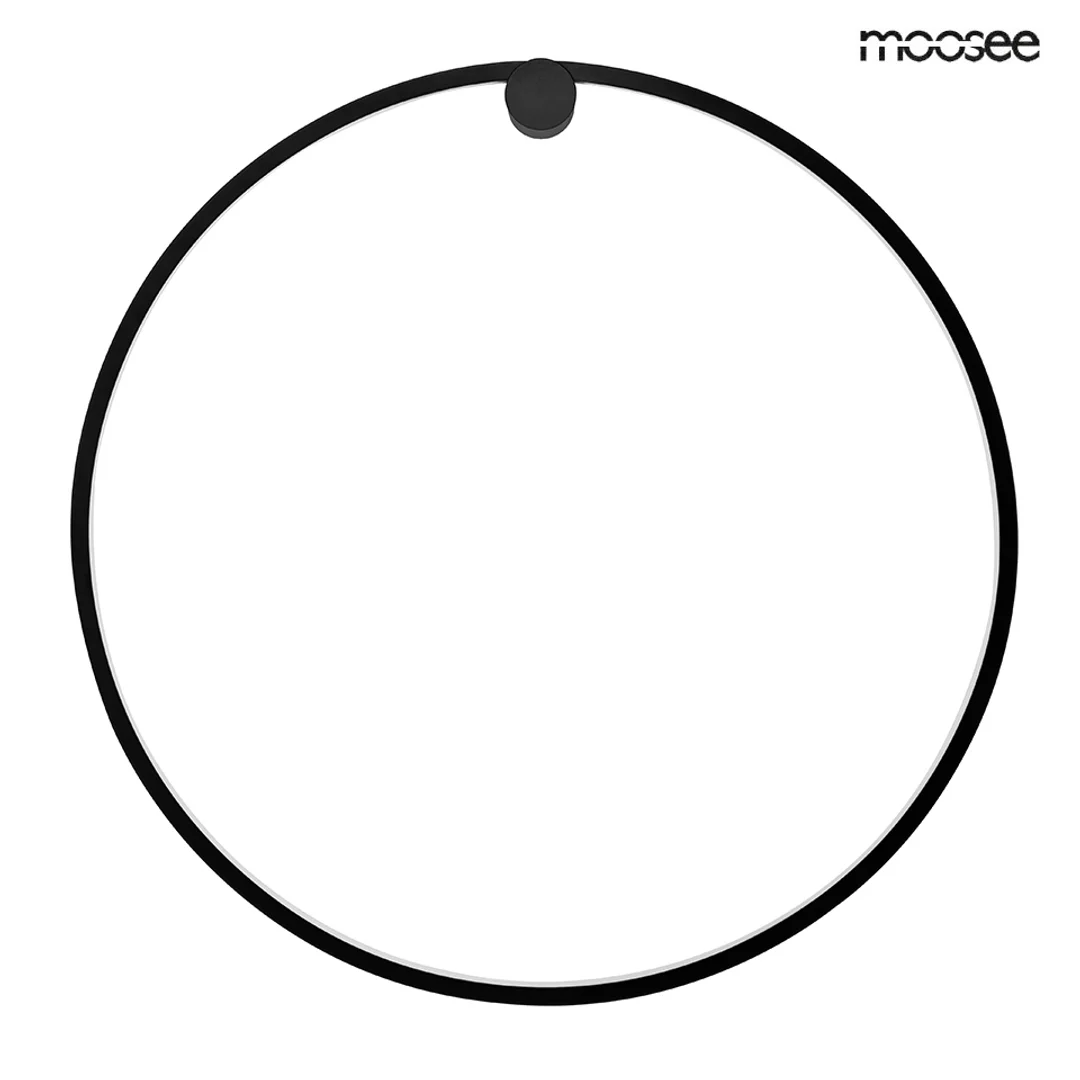 MOOSEE lampa ścienna HOOP 80 czarna — zdjęcie 3