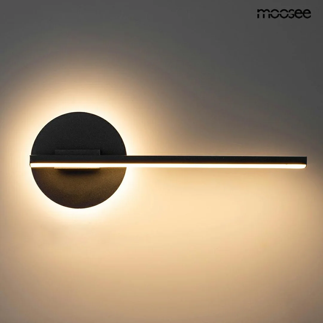 MOOSEE lampa ścienna HORIZON czarna — zdjęcie 2
