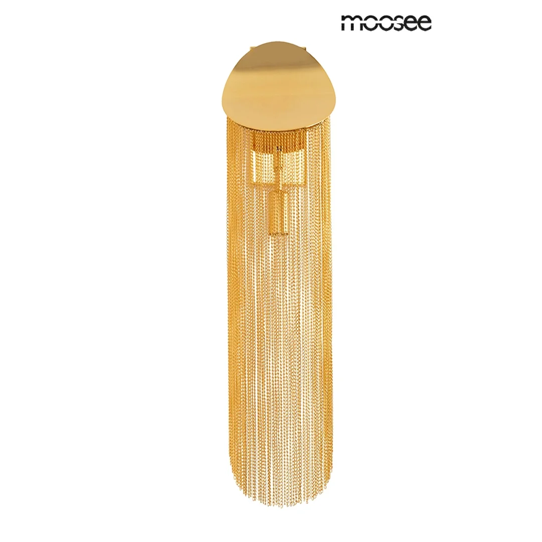 MOOSEE lampa ścienna LAMBADA łańcuszki złota — zdjęcie 4