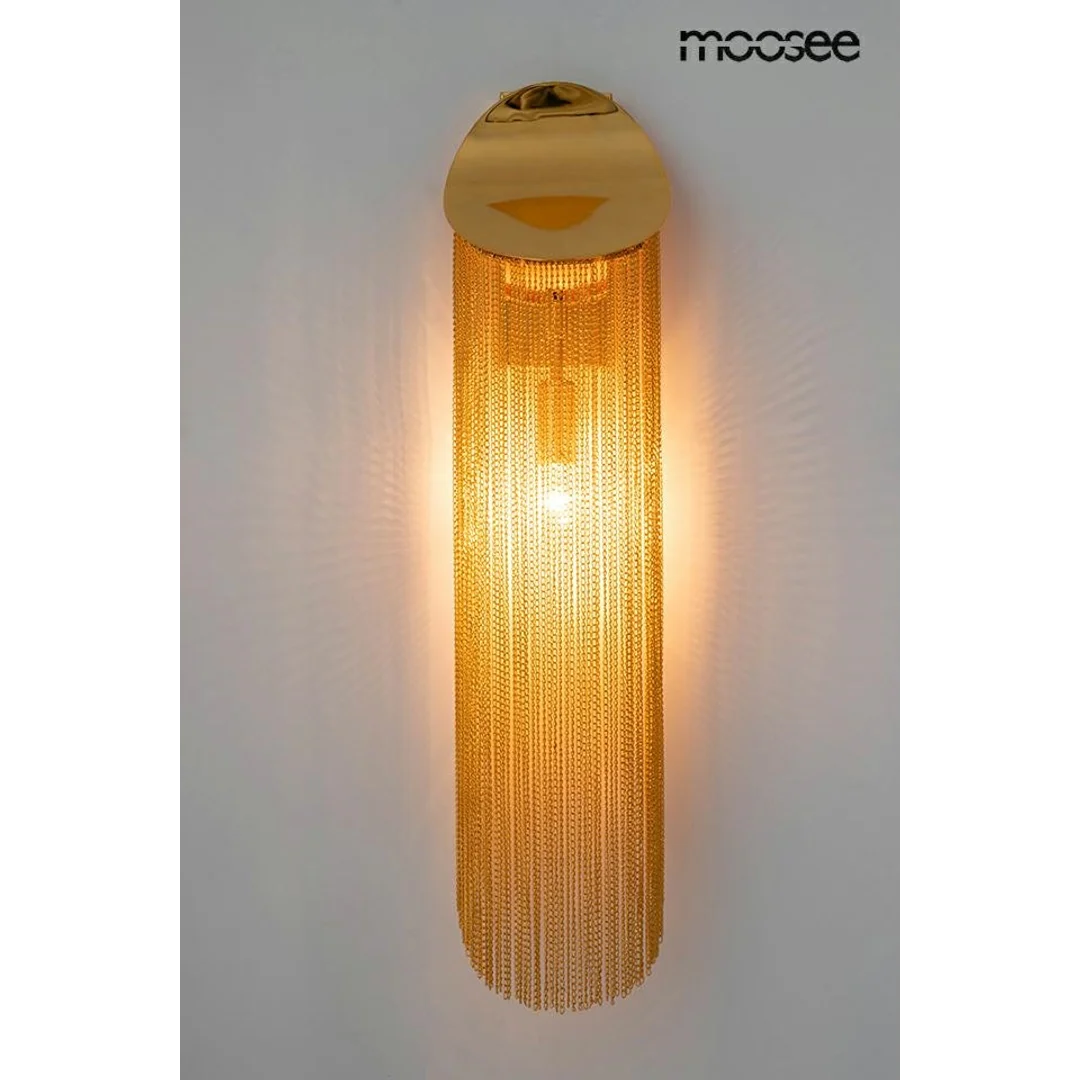 MOOSEE lampa ścienna LAMBADA łańcuszki złota — zdjęcie 5