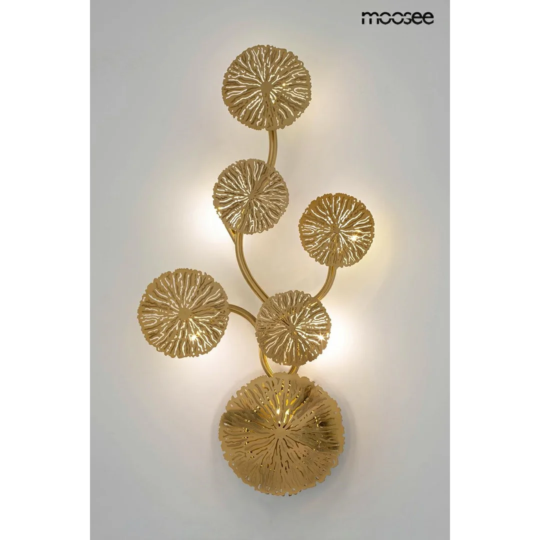 MOOSEE lampa ścienna LIRIO 6 złota — zdjęcie 3