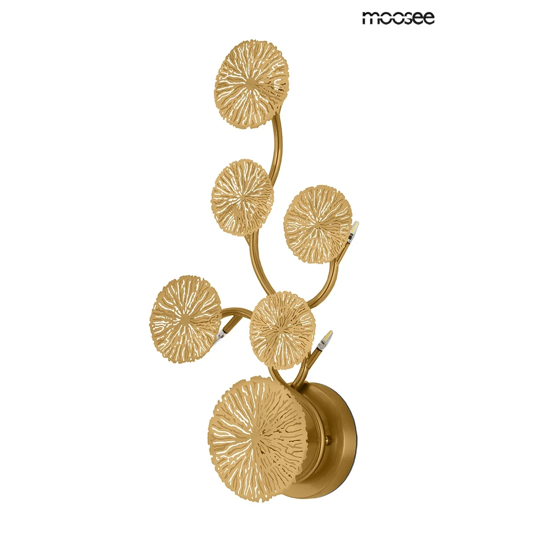 MOOSEE lampa ścienna LIRIO 6 złota — zdjęcie 4