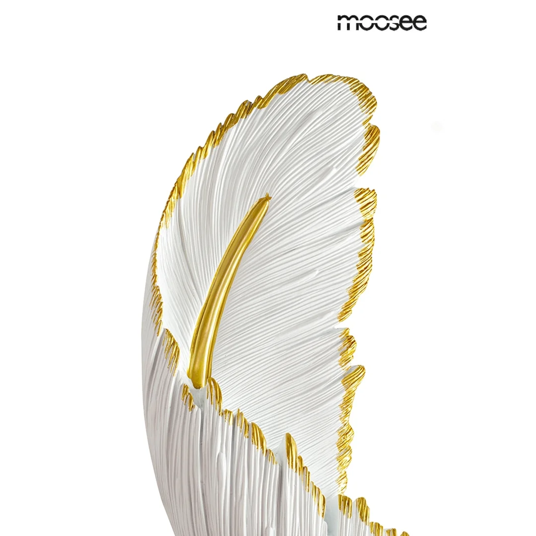 MOOSEE lampa ścienna PIÓRKO biała / złota — zdjęcie 5