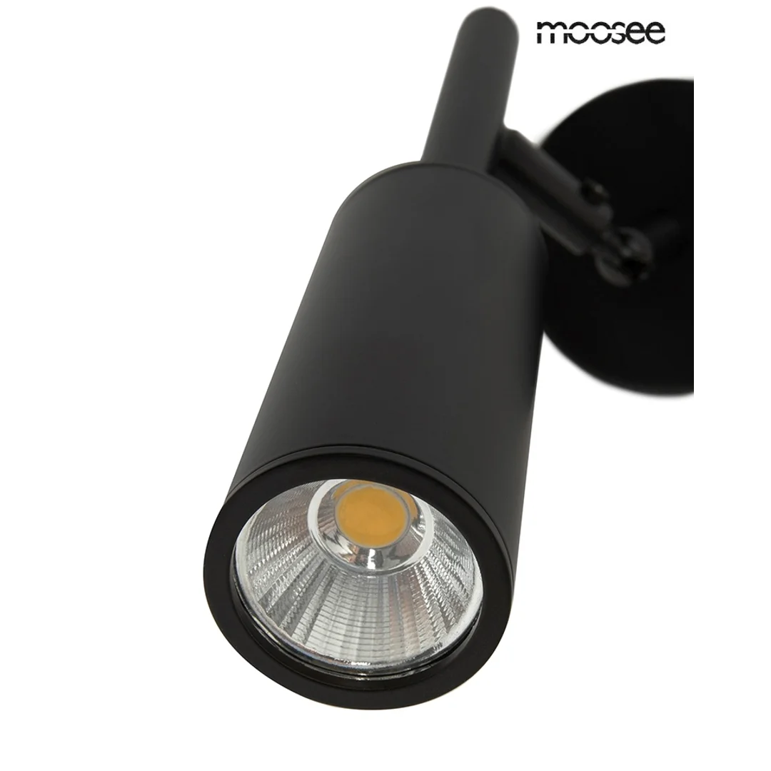 MOOSEE lampa ścienna PRISMA czarna — zdjęcie 4