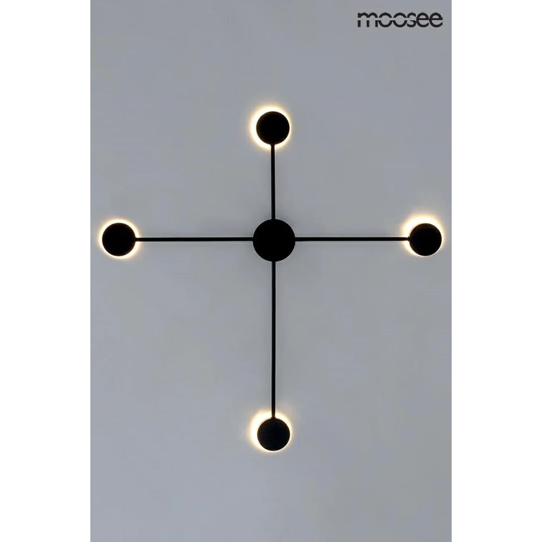 MOOSEE lampa ścienna SHADOW 4 CLOSE czarna — zdjęcie 5