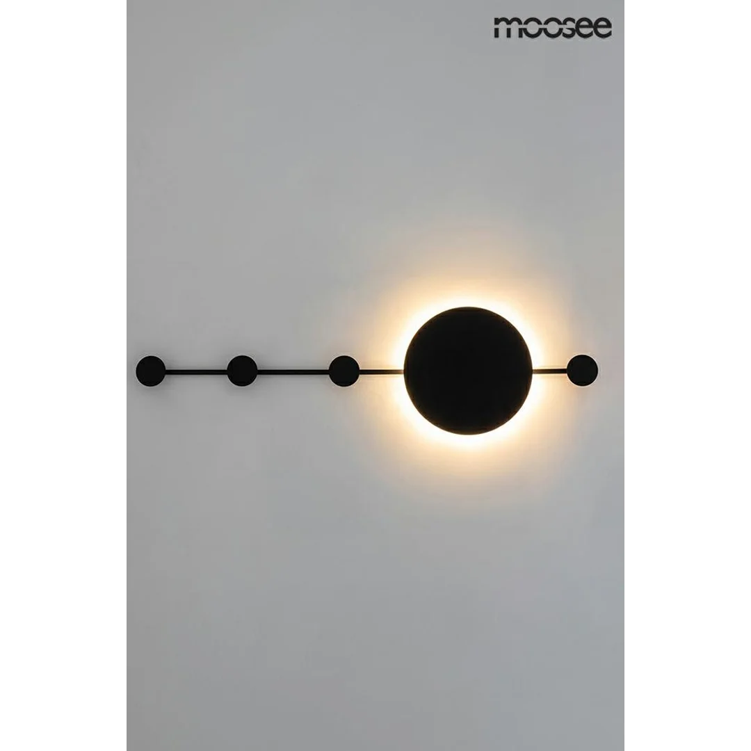MOOSEE lampa ścienna SHADOW HANG z wieszakiem czarna — zdjęcie 6