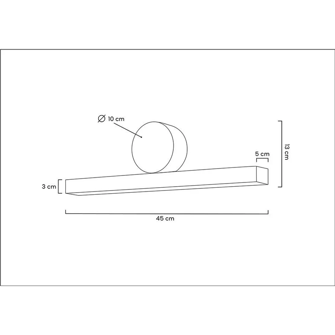 MOOSEE lampa ścienna WAND 45 złota — zdjęcie 8