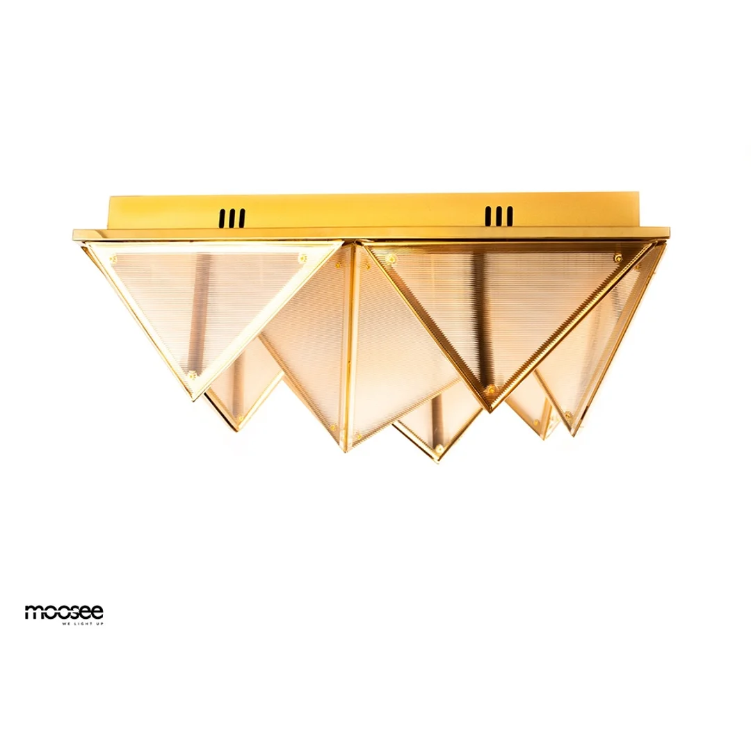 MOOSEE lampa sufitowa / plafon PYRAMIDS złota — zdjęcie 3
