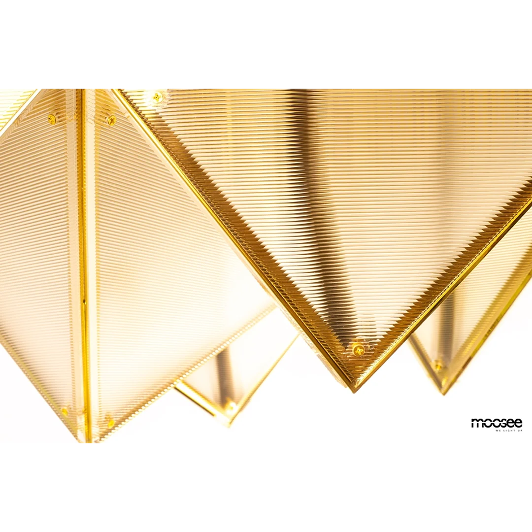 MOOSEE lampa sufitowa / plafon PYRAMIDS złota — zdjęcie 5