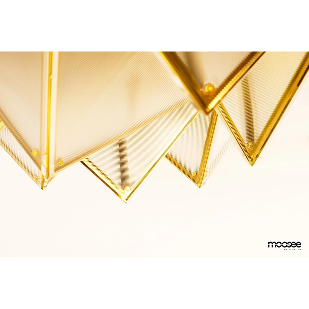 MOOSEE lampa sufitowa / plafon PYRAMIDS złota — zdjęcie 6