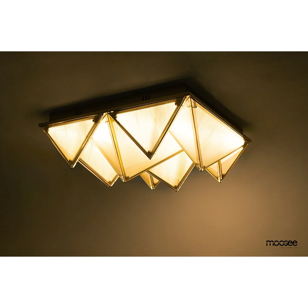 MOOSEE lampa sufitowa / plafon PYRAMIDS złota — zdjęcie 7