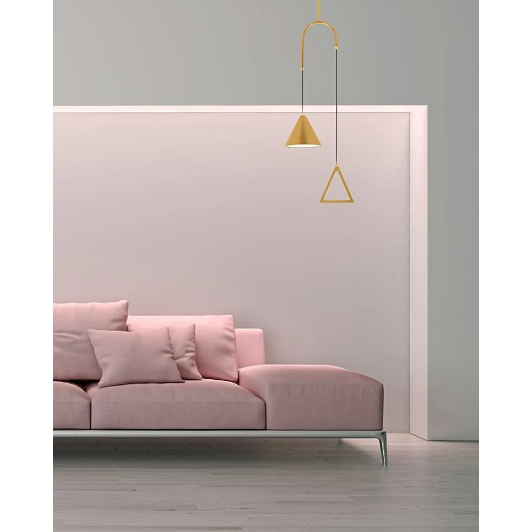 MOOSEE lampa wisząca ACUSTICA złota — zdjęcie 9