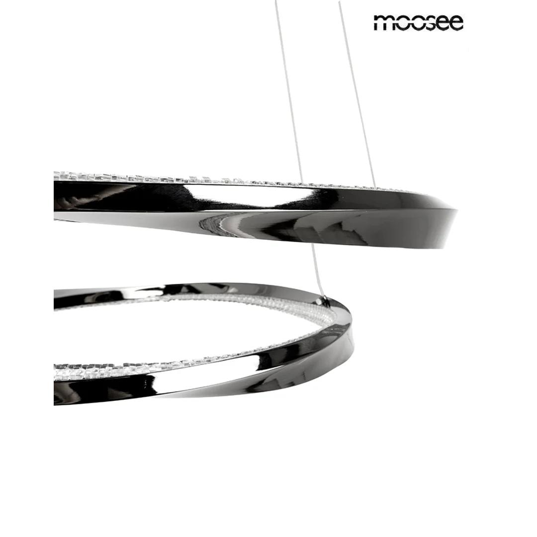 MOOSEE lampa wisząca ANILLO 2 czarny chrom — zdjęcie 3