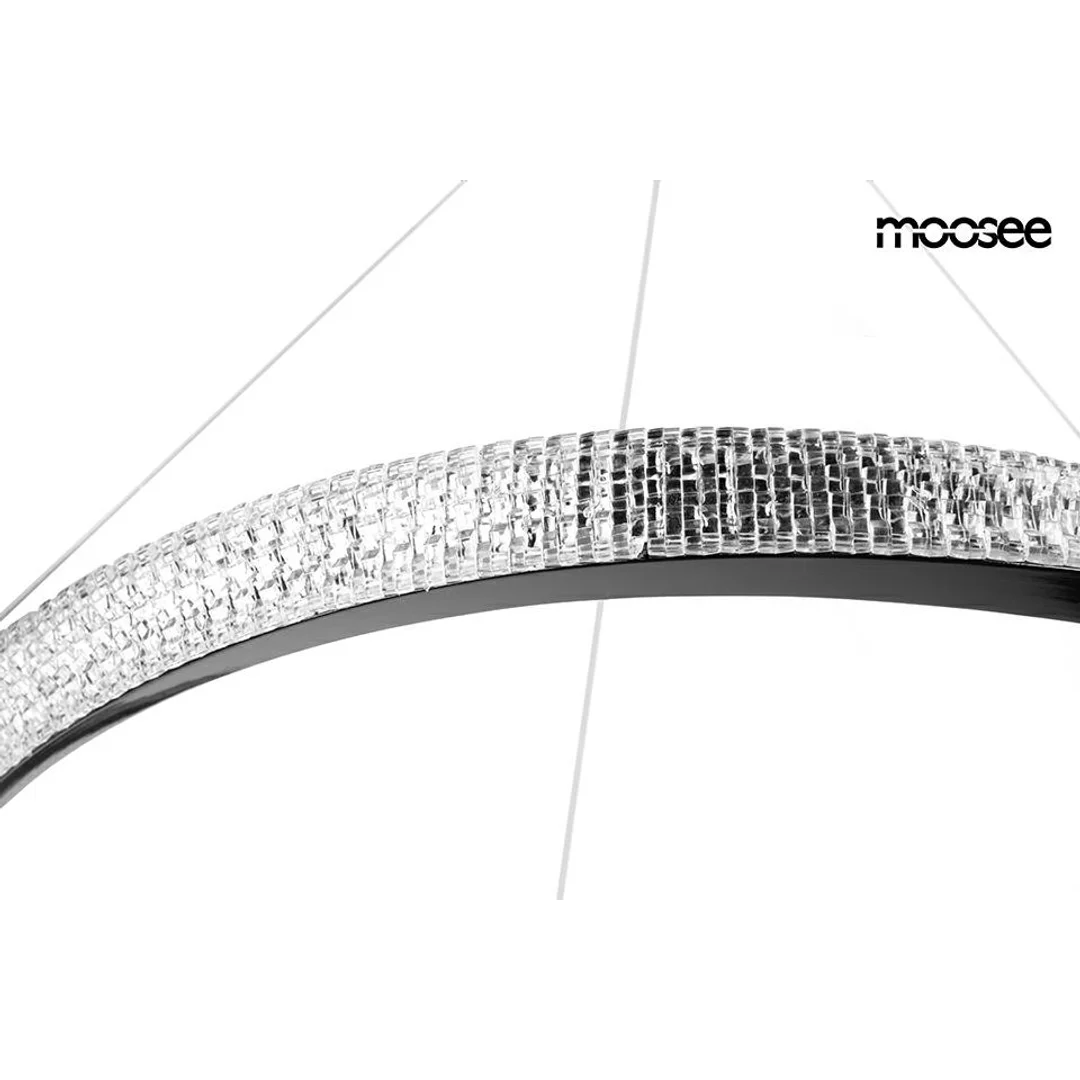 MOOSEE lampa wisząca ANILLO 80 czarny chrom — zdjęcie 4