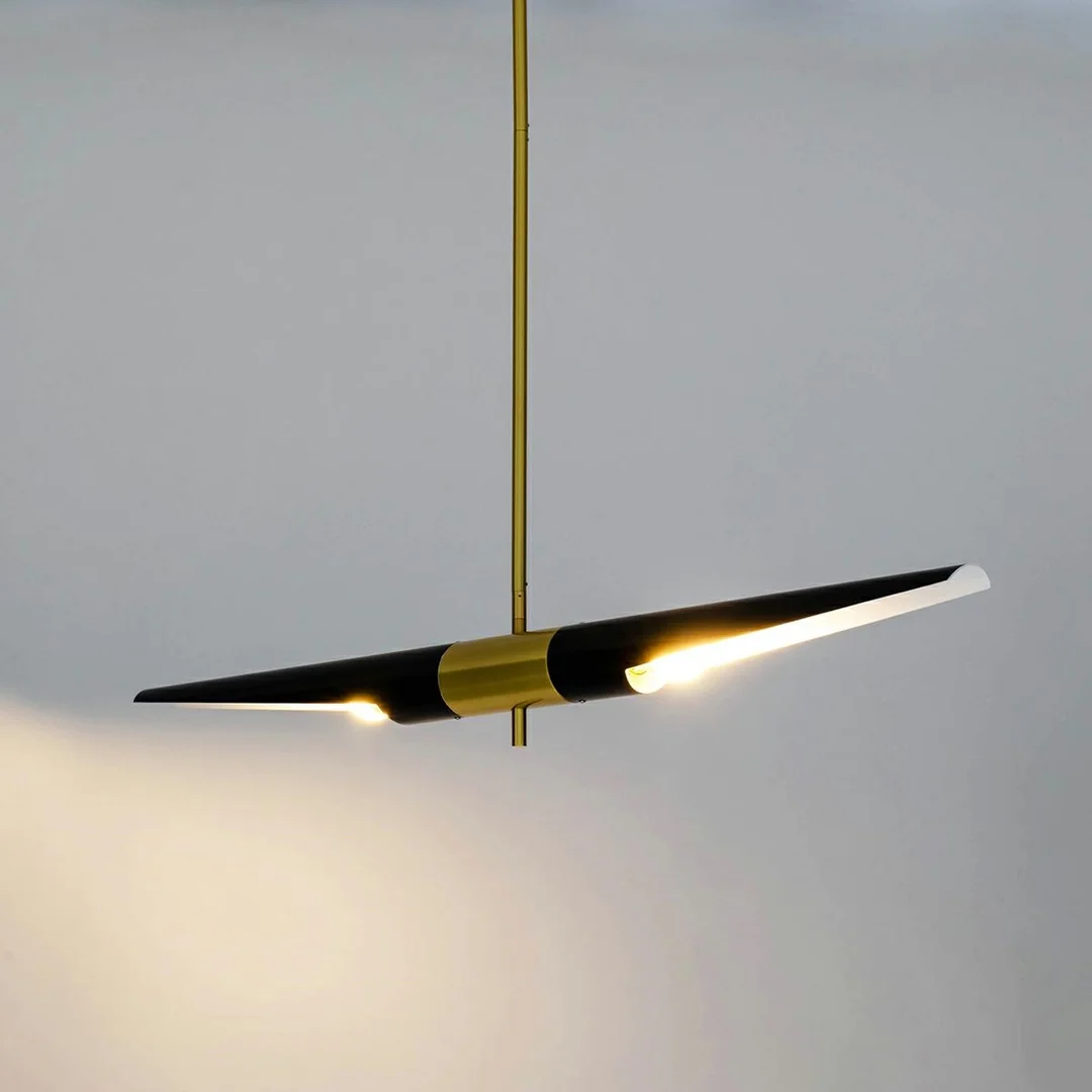 MOOSEE lampa wisząca APOLLO 1 czarna - szczotkowane złoto — zdjęcie 7