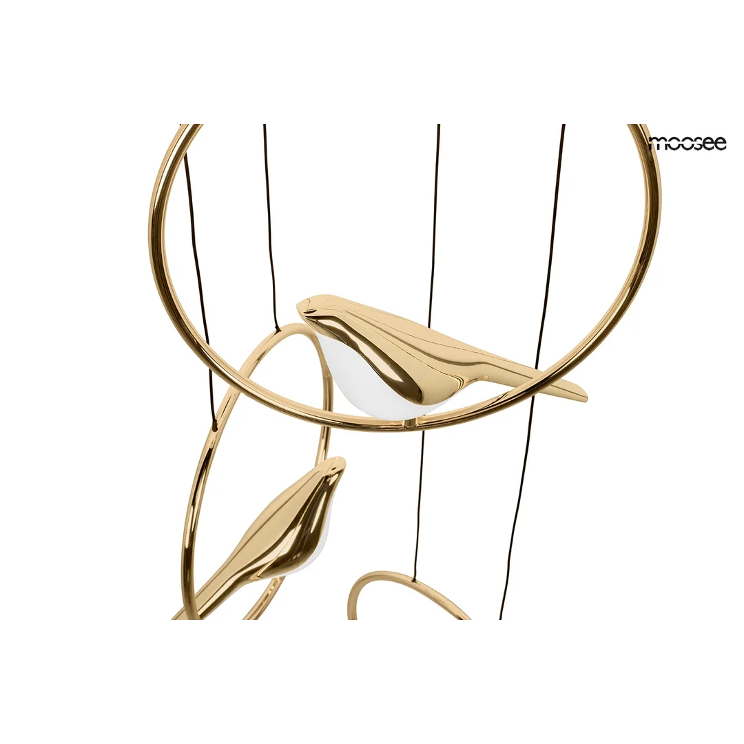 MOOSEE lampa wisząca BIRD DISC złota — zdjęcie 7