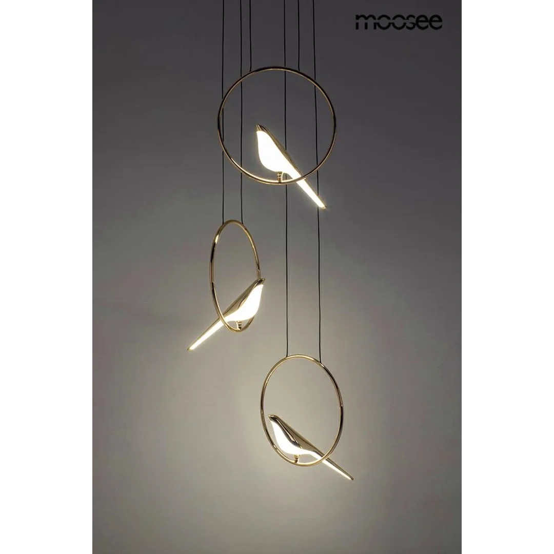 MOOSEE lampa wisząca BIRD DISC złota — zdjęcie 10