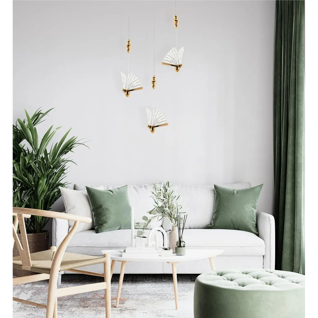 MOOSEE lampa wisząca BUTTERFLY M złota — zdjęcie 7