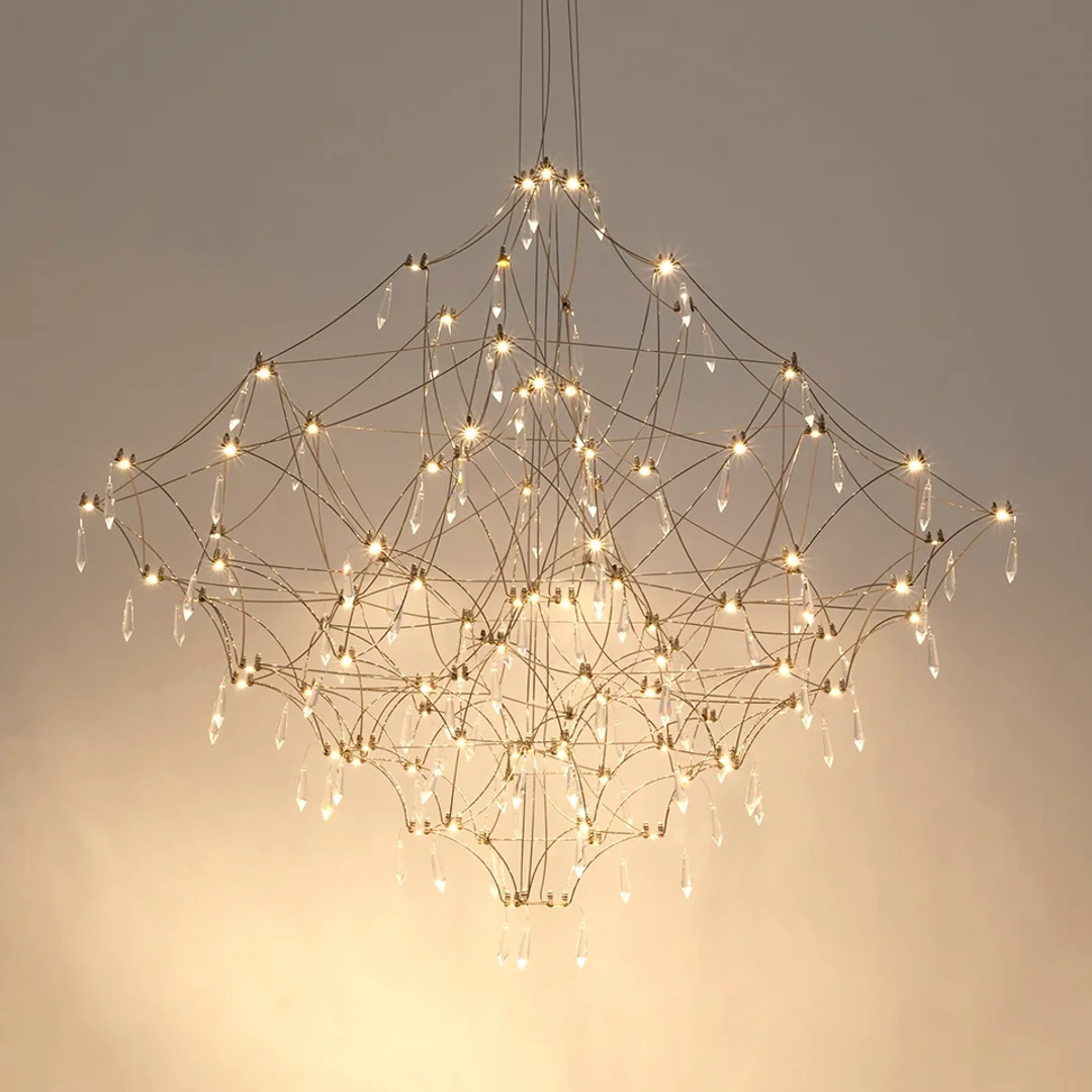 MOOSEE lampa wisząca CONSTELATION 100 - LED, stal szczotkowana — zdjęcie 5