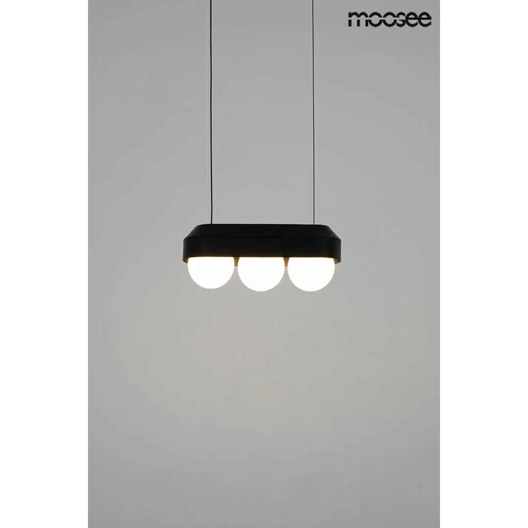 MOOSEE lampa wisząca DROPS 3 czarna — zdjęcie 6