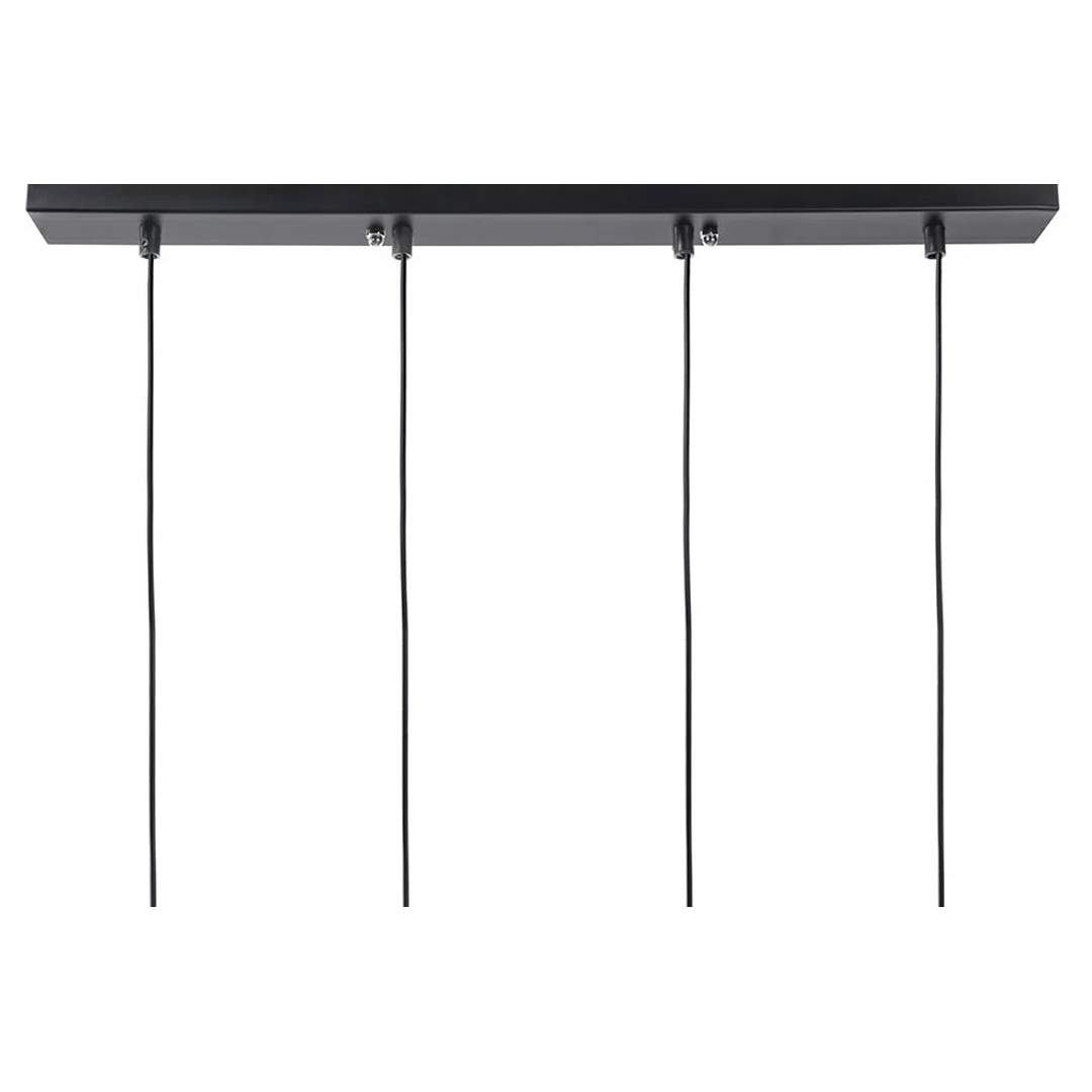 MOOSEE lampa wisząca FLUSSO LINE 4 czarna — zdjęcie 2