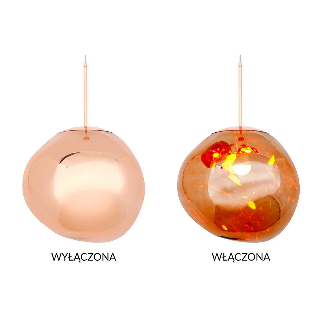 MOOSEE lampa wisząca FUSION 40 miedziana - akryl — zdjęcie 2